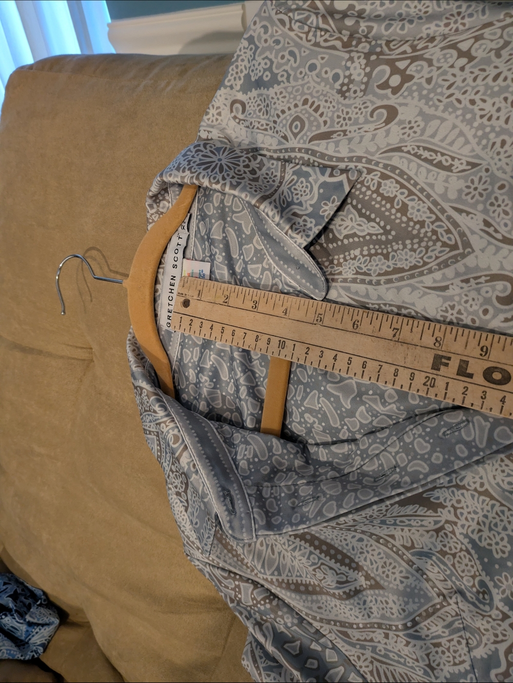 Gretchen Scott Gray Dress with White Pebble Print - Picture 10 of 11